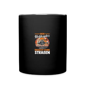 Pilot Helicopter Helicopter - Full Colour Mug - black - Front