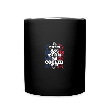 Tschechen Tschechisch Tschechien - Tasse einfarbig - Schwarz - Vorne