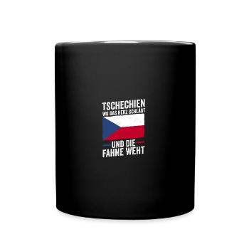 Tschechen Tschechisch Tschechien - Tasse einfarbig - Schwarz - Vorne