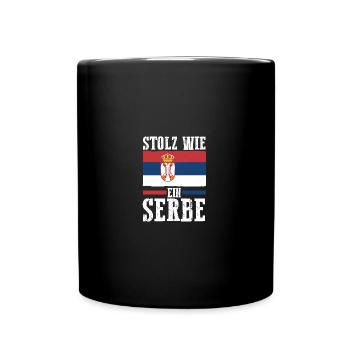 Serbian Serbian Serbia - Full Colour Mug - black - Front