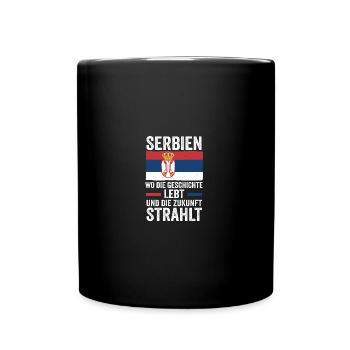 Serbe Serbe Serbie - Mug uni - noir - Devant