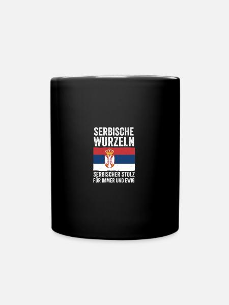 Serbe Serbe Serbie - Mug uni - noir