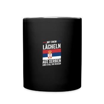 Serbian Serbian Serbia - Full Colour Mug - black - Front