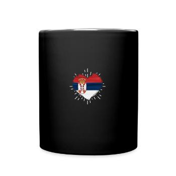Serbian Serbian Serbia - Full Colour Mug - black - Front