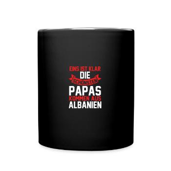 Albanian Albanian Dad Father Albania - Full Colour Mug - black - Front