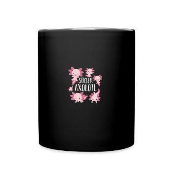 Axolotl - Tasse einfarbig - Schwarz - Vorne