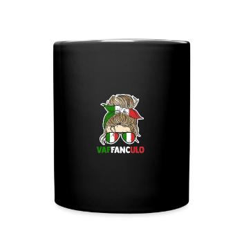 Italie Italien Vaffanculo - Mug uni - noir - Devant