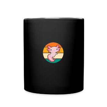 Axolotl - Tasse einfarbig - Schwarz - Vorne