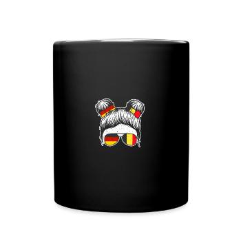 Belgier Deutschland Belgien - Tasse einfarbig - Schwarz - Vorne