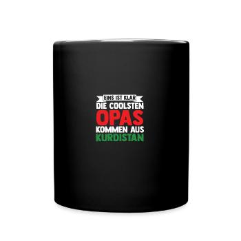 Kurds Grandpa Grandfather Kurdistan - Full Colour Mug - black - Front
