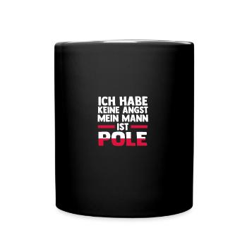 Pole Polen - Tasse einfarbig - Schwarz - Vorne