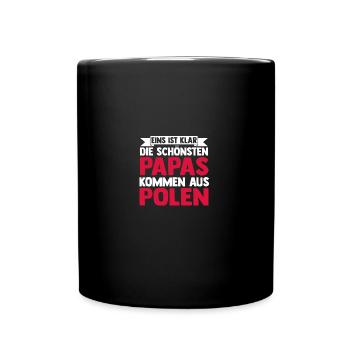 Pole Dad Father Father's Day Poland - Full Colour Mug - black - Front