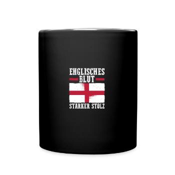 Großbritannien Engländer England - Tasse einfarbig - Schwarz - Vorne