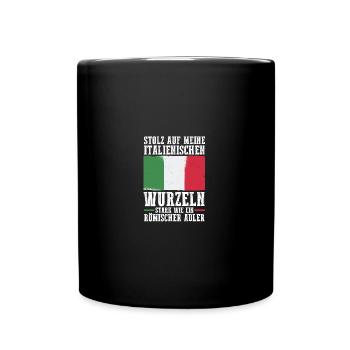 Italiener Rom Römer Italien - Tasse einfarbig - Schwarz - Vorne