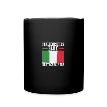 Italians Germany Heart Italy - Full Colour Mug - black - Front