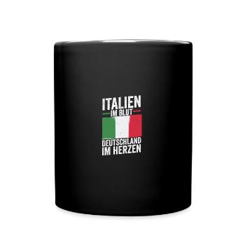 Italians Germany Heart Italy - Full Colour Mug - black - Front