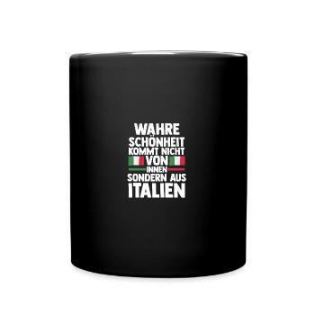 Italiener Italien - Tasse einfarbig - Schwarz - Vorne