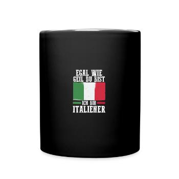 Italians Italy - Full Colour Mug - black - Front