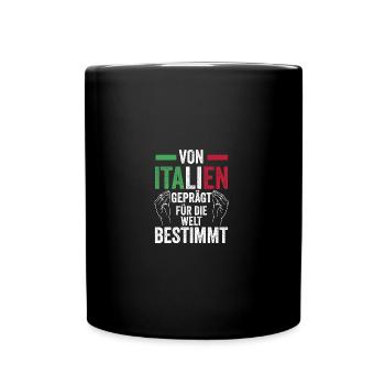 Italiener Italien - Tasse einfarbig - Schwarz - Vorne
