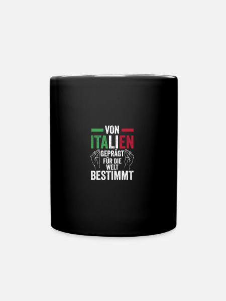 Italiener Italien - Tasse einfarbig - Schwarz