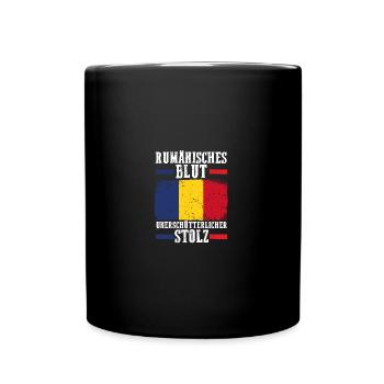 Romanian Romania Romania - Full Colour Mug - black - Front