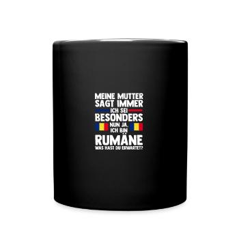 Romanian Romania Romania - Full Colour Mug - black - Front