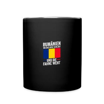 Romanian Romania Romania - Full Colour Mug - black - Front