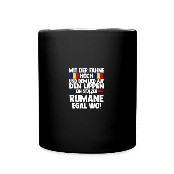 Romanian Romania Romania - Full Colour Mug - black - Front