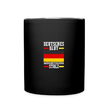 Deutscher Deutsch Deutschland - Tasse einfarbig - Schwarz - Vorne