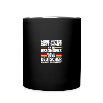 German German Germany - Full Colour Mug - black - Front