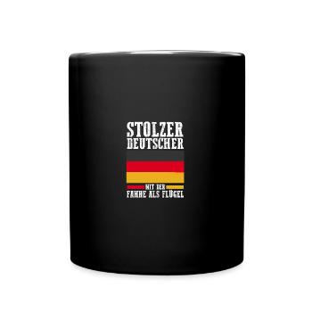 Deutscher Deutsch Deutschland - Tasse einfarbig - Schwarz - Vorne