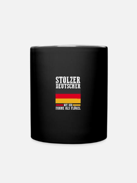 Deutscher Deutsch Deutschland - Tasse einfarbig - Schwarz