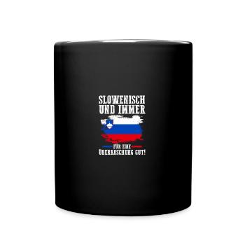Slovènes Slovénie - Mug uni - noir - Devant