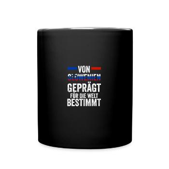Slovènes Slovénie - Mug uni - noir - Devant