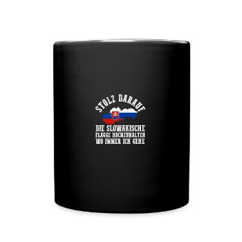 Slowaken Slowakei - Tasse einfarbig - Schwarz - Vorne
