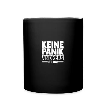 Vorname Andreas - Tasse einfarbig - Schwarz - Vorne