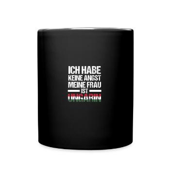 Magyaren Ungarn - Tasse einfarbig - Schwarz - Vorne