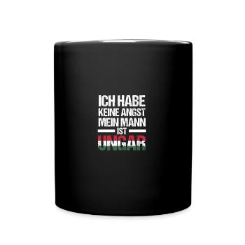 Magyaren Ungarn - Tasse einfarbig - Schwarz - Vorne