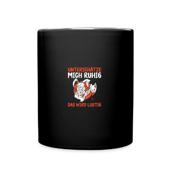 Lapin, ne t’inquiète pas, ça va être amusant - Mug uni - noir - Devant
