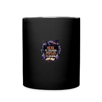 Witch Witch Broom Witch Costume Halloween - Full Colour Mug - black - Front