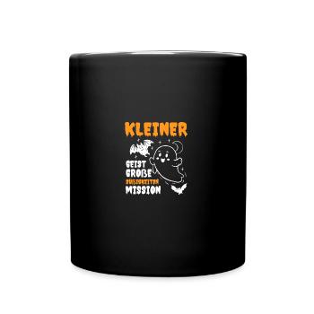 Halloweenkostüm Geist Halloween - Tasse einfarbig - Schwarz - Vorne
