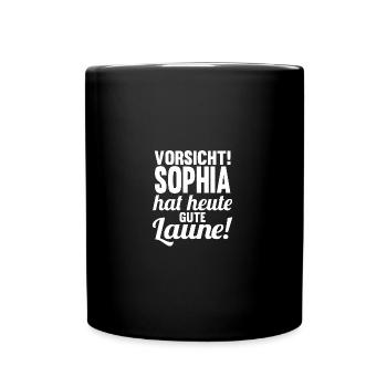 First name Sophia - Full Colour Mug - black - Front