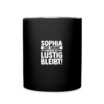 First name Sophia - Full Colour Mug - black - Front