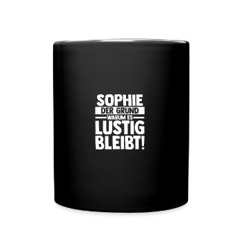 First name Sophie - Full Colour Mug - black - Front