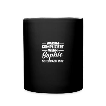 First name Sophie - Full Colour Mug - black - Front