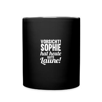 First name Sophie - Full Colour Mug - black - Front