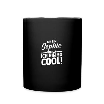 First name Sophie - Full Colour Mug - black - Front