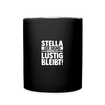 First name Stella - Full Colour Mug - black - Front