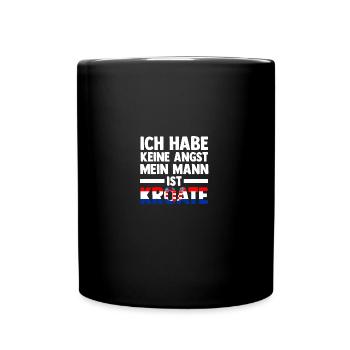 Kroaten Kroate Kroatin Hrvatska Kroatien - Tasse einfarbig - Schwarz - Vorne
