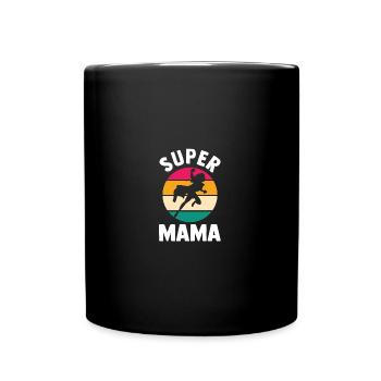 Maman Super-héroïne Maman - Mug uni - noir - Devant